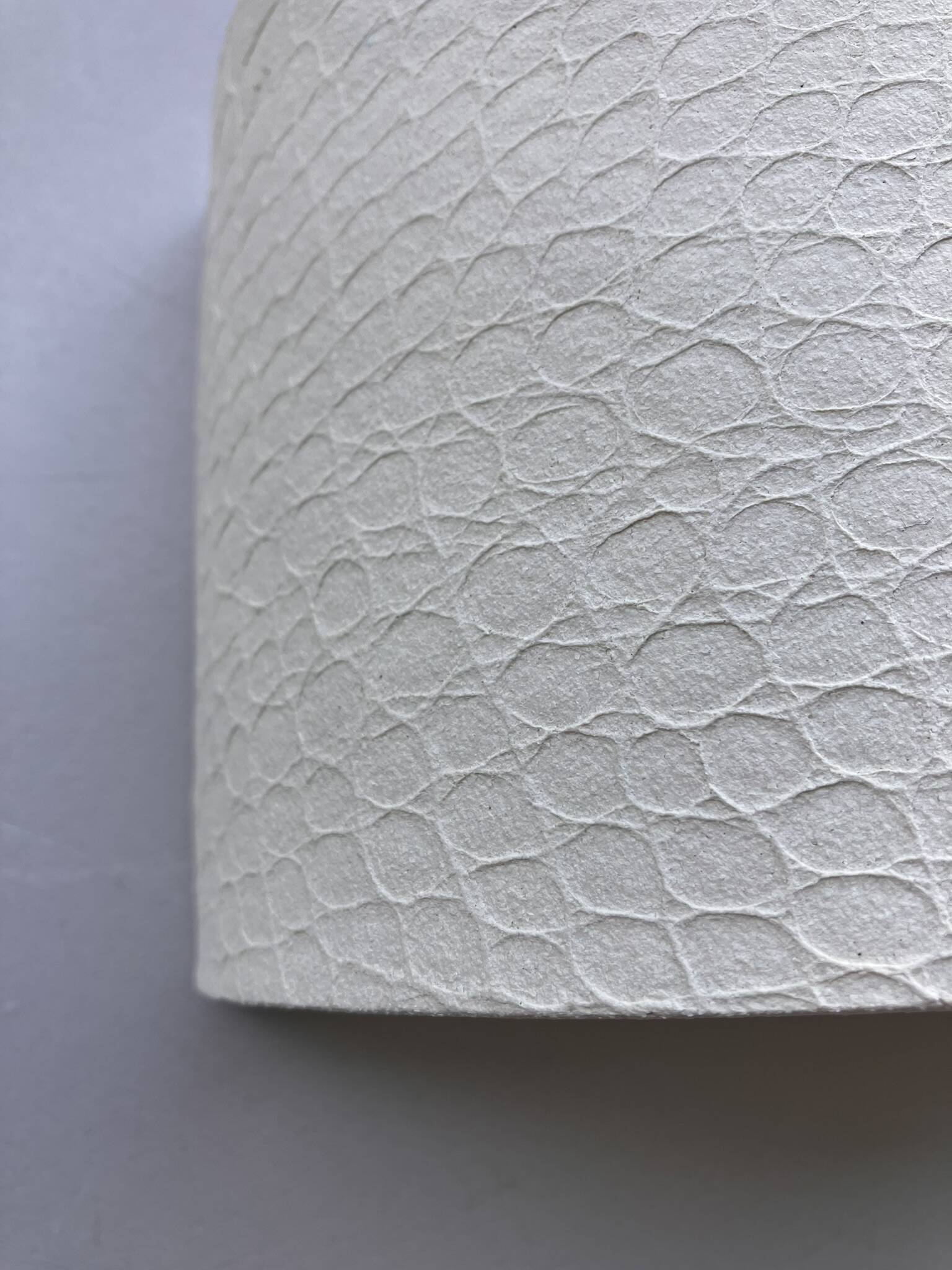 Ceramic crocodile print applique in stoneware. Handmade in France.