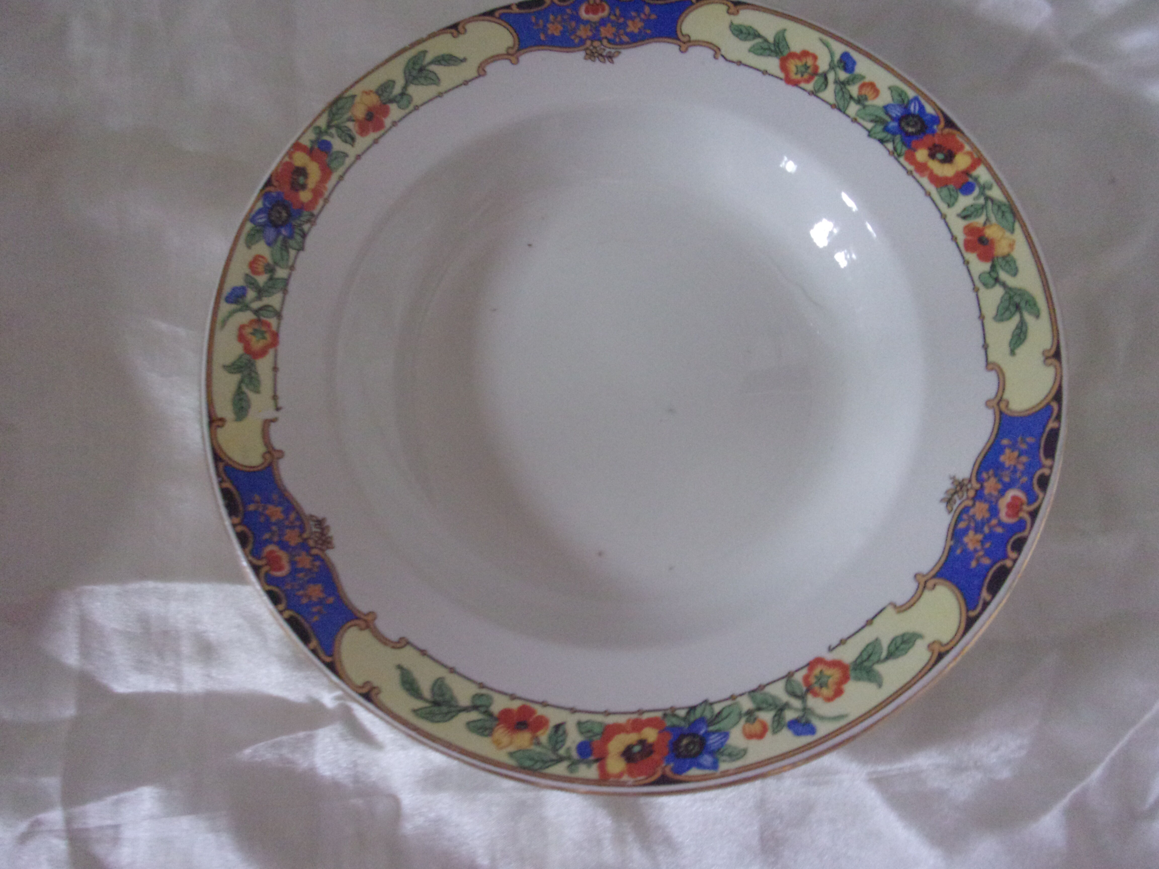 Set of 2 hollow plates Digoin Sarreguemines 4096