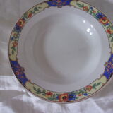 Lot de 2 assiettes creuses Digoin Sarreguemines 4096