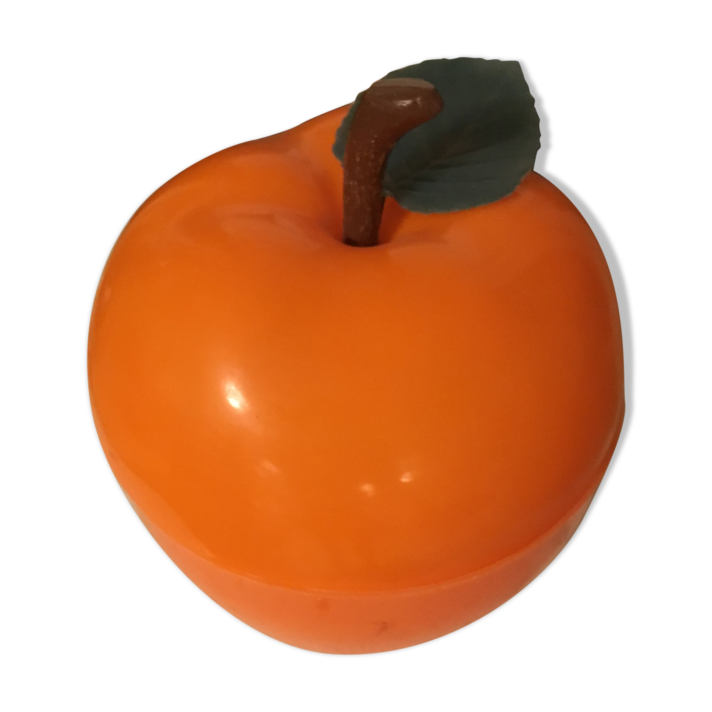 Vintage orange apple ice bucket