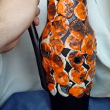Seventies Pitcher Black and Orange