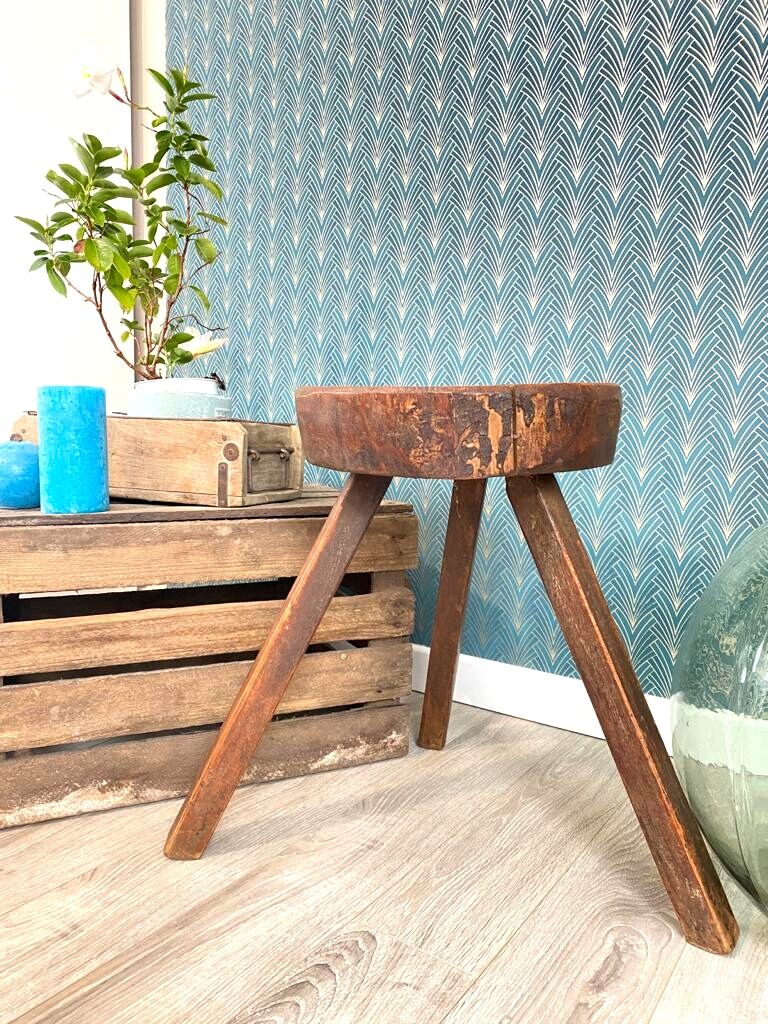 Brutalist tripod stool
