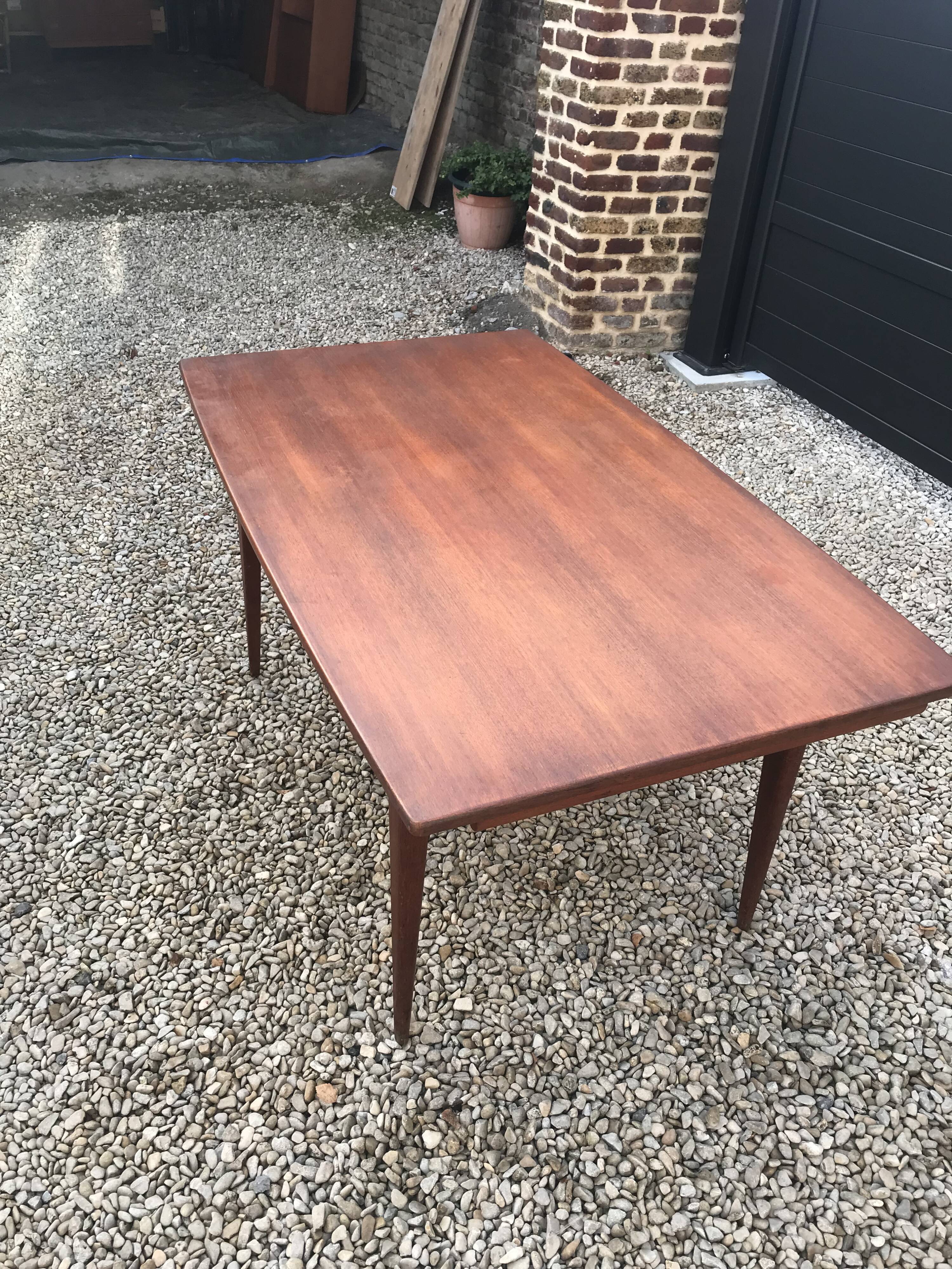 Scandinavian teak dining table