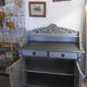 Buffet low 19th - silver grey patina and slate