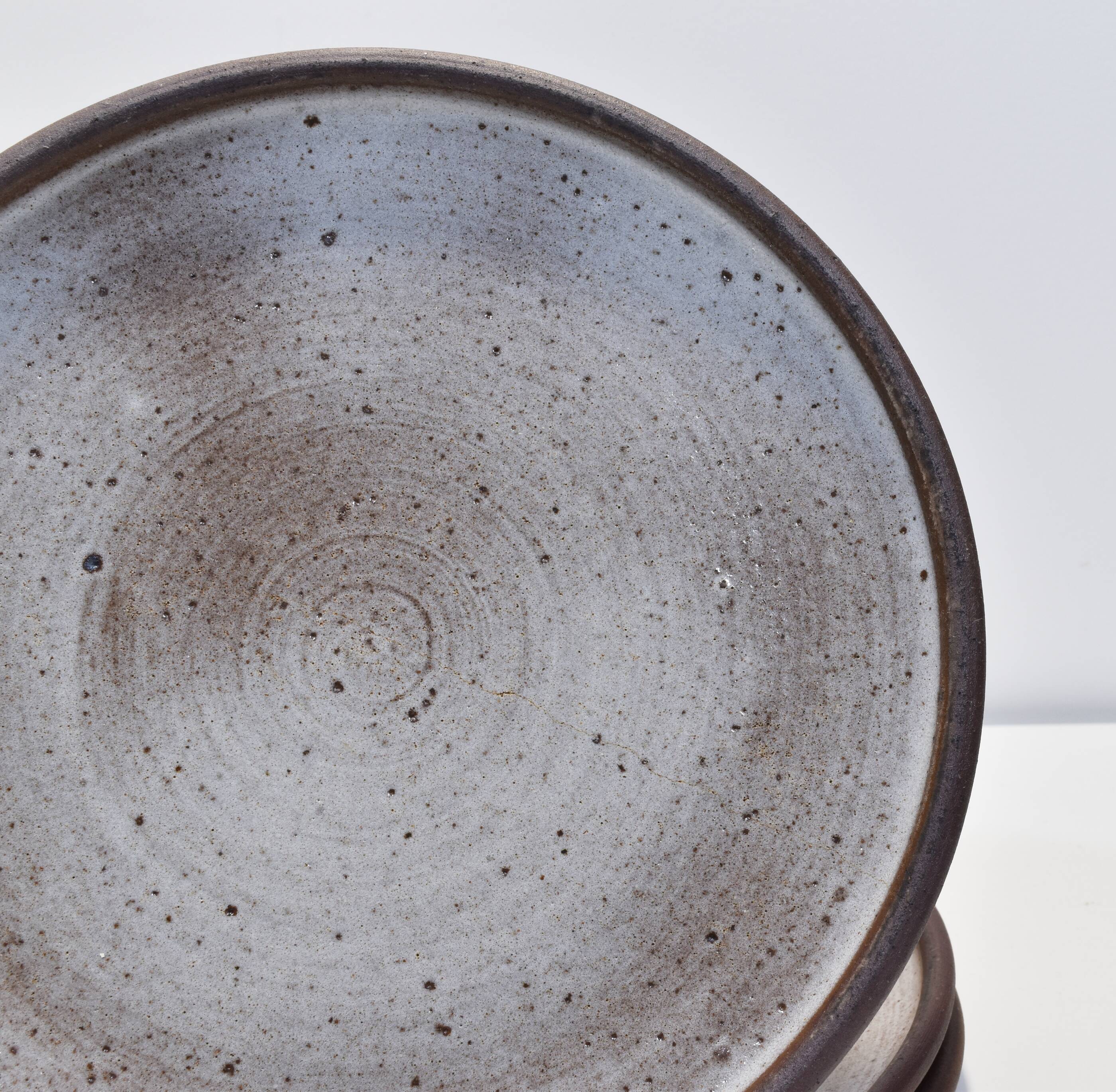 7 Vintage ceramic plates Norbert Pierlot Ratilly La borne