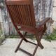 Elegant Folding Garden Chair in Teak – beautiful era holiday style