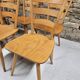 Lot of 8 country bistro chairs from the 1970s