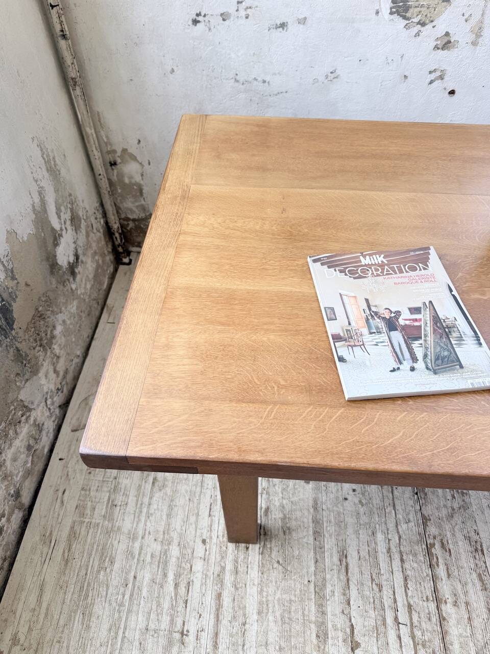 Oak farmhouse table 213-283cm with extension