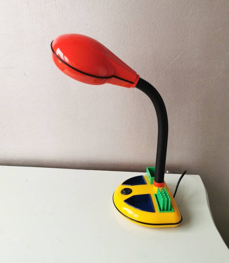 1980s plastic desk lamp