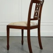 Chaises de Salle à Manger Hepplewhite avec Sièges Rembourrés Crème de Bevan Funnell, Set de 5