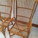 Pair of rattan armchairs