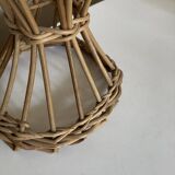 Wicker mannequin hat head