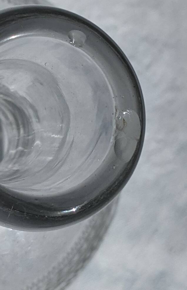 Belle Epoque. Verre souflé gravé. Service 40 pièces.