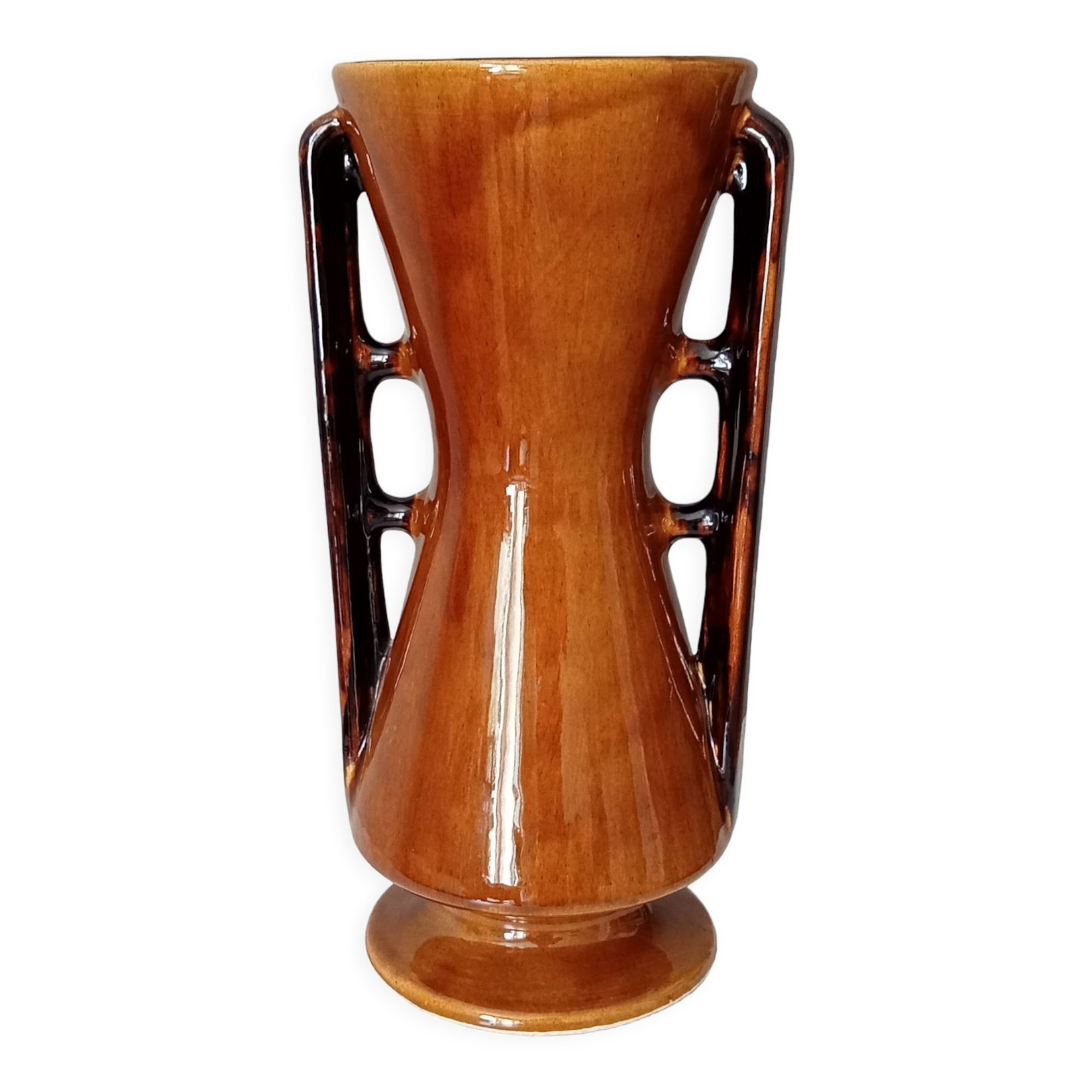 Vintage ceramic amphora vase