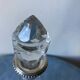 Art Deco crystal and sterling silver carafe