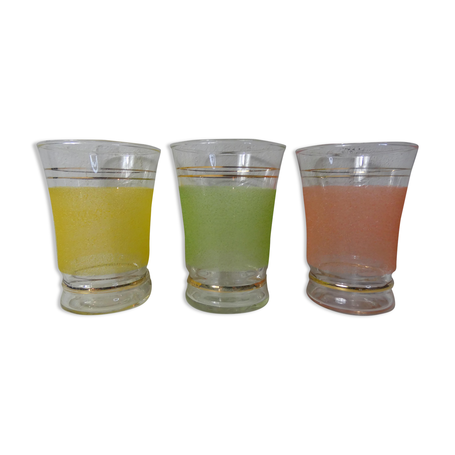 3 granite glasses