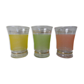 3 granite glasses