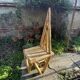 Triangle design chair 50 in bamboo