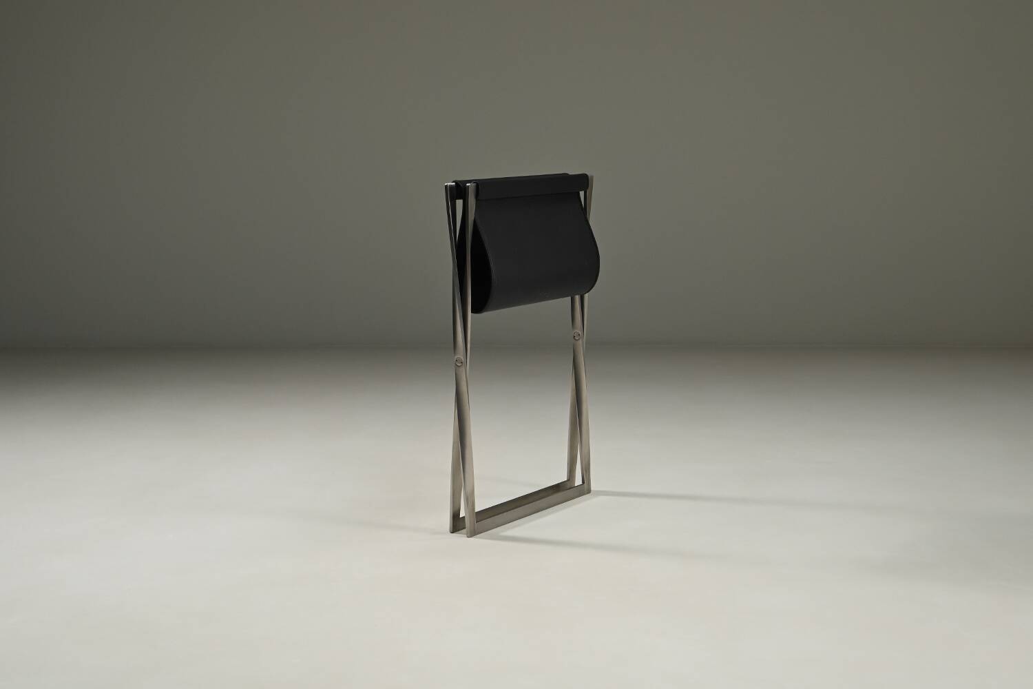 Folding stool PK91 by Poul Kjærholm for Fritz Hansen, 1960s Denmark.
