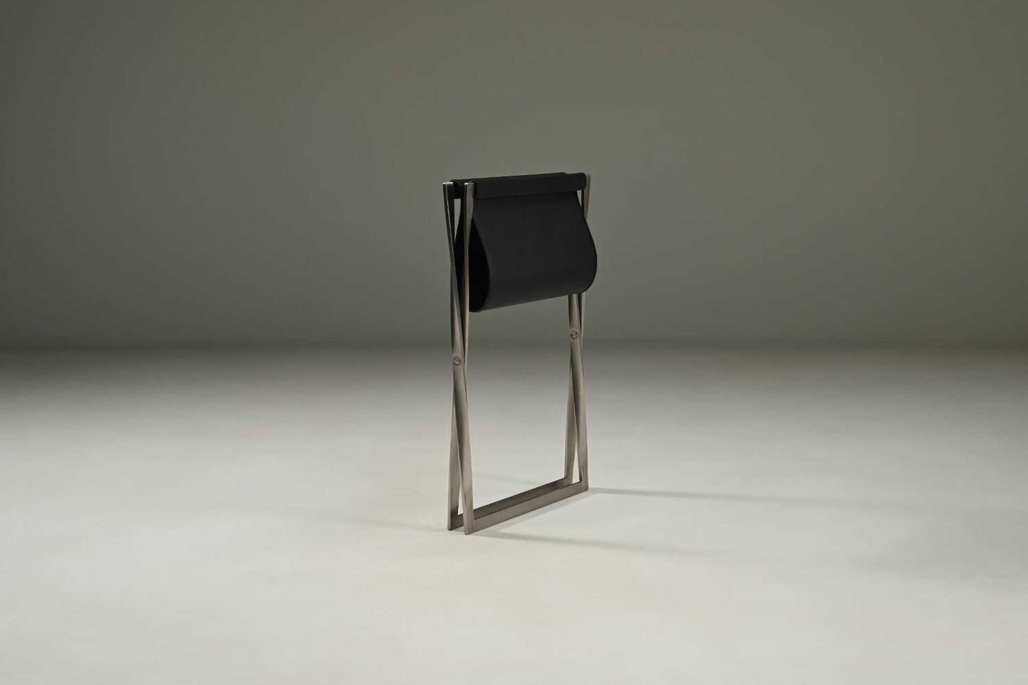 Folding stool PK91 by Poul Kjærholm for Fritz Hansen, 1960s Denmark.