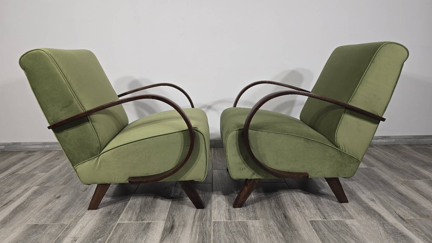 Set of Lounge Chairs by Jindrich Halabala, 1940s
