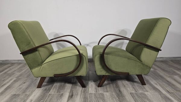 Ensemble de chaises longues par Jindrich Halabala, années 1940