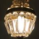 Suspension chandelier with metal and glass grapevines manufactured 60's / 70's