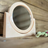 Plastic mirror year 70 round magnifying