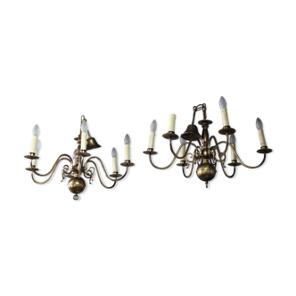 “Dutch” style chandeliers