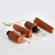 Anonymous Teak and Glass Wall Lights Pair from Sweden 1960