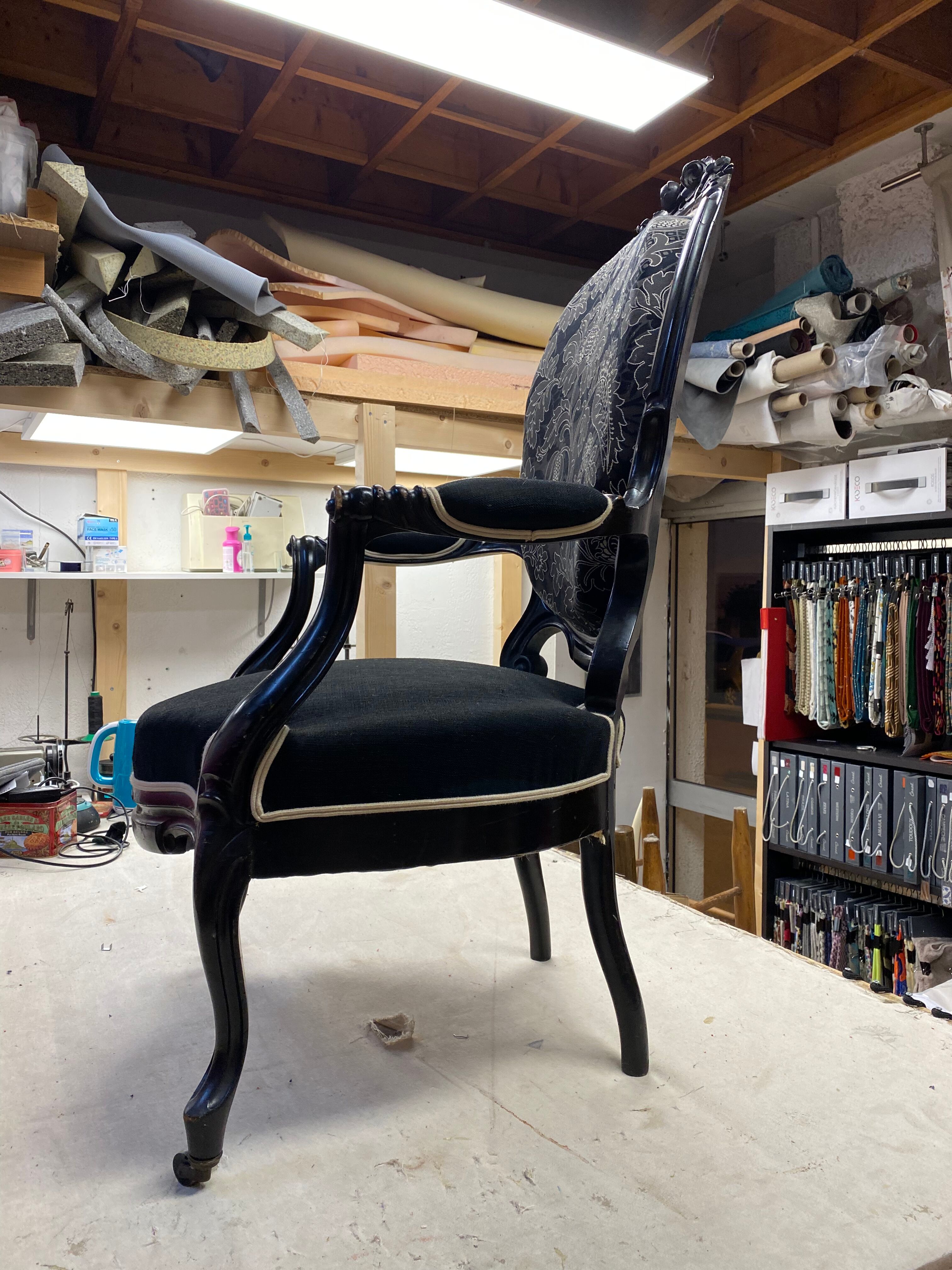 Baroque Napoleon III armchair