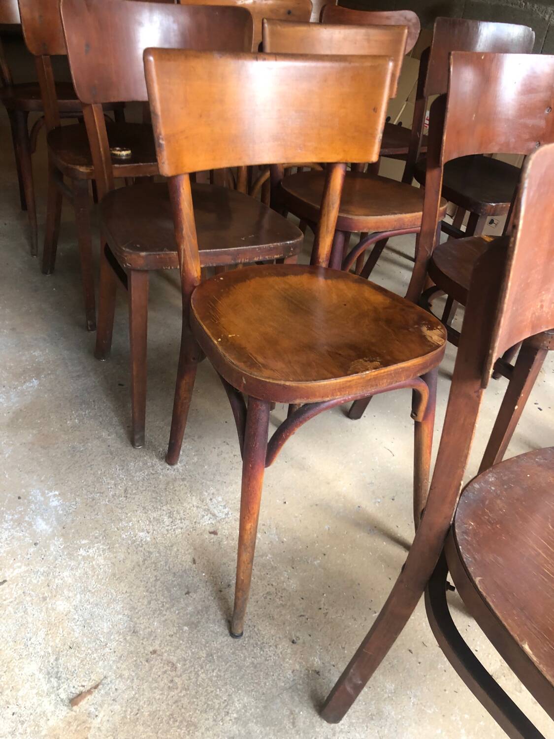 Set of 18 bistro chairs & Baumann