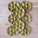 8 Gien oyster plates