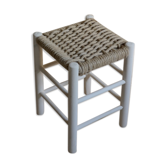 Tabouret tressé main