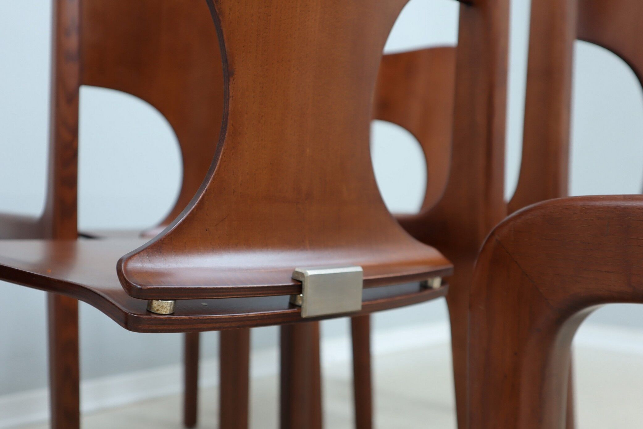 Augusto Savini dining chairs POZZI 1960s