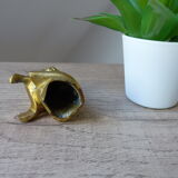 Vintage brass cat figure