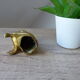 Vintage brass cat figure