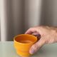 Set of 8 Vintage Stackable Ceramic Coffee Cups with Handles – 1970s