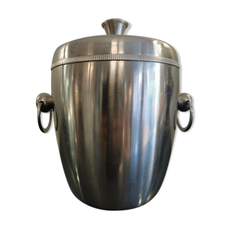 Vintage ice bucket in stainless steel 70s