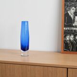 Cobalt glass vase, Danish design, 1960s, production: Denmark