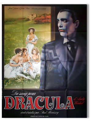 Affiche cinéma Du sang pour Dracula