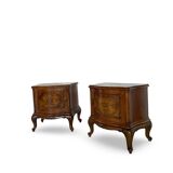 Paire de tables de chevet italiennes du milieu du XXe siècle