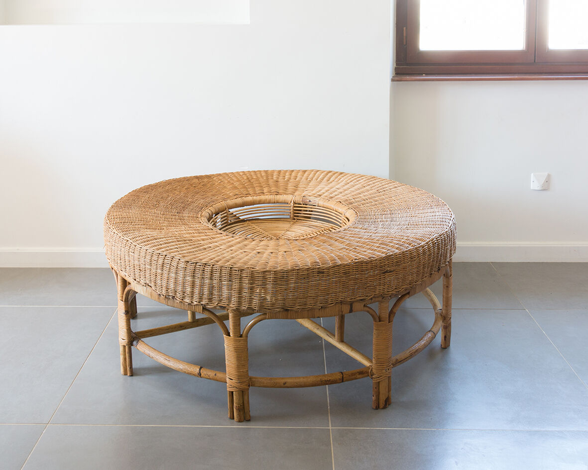 Rattan coffee table 120 cm