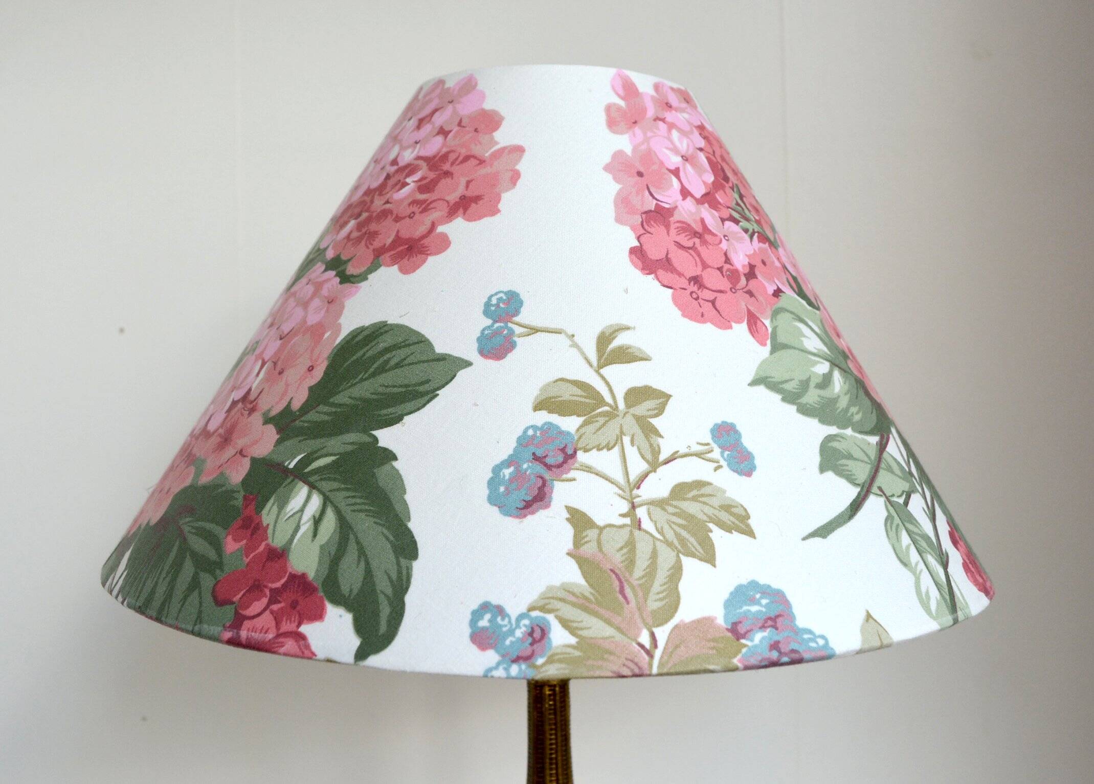 Pink Hydrangea Lampshade
