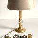 LAMPE Cristal et Métal Doré et VINTAGE