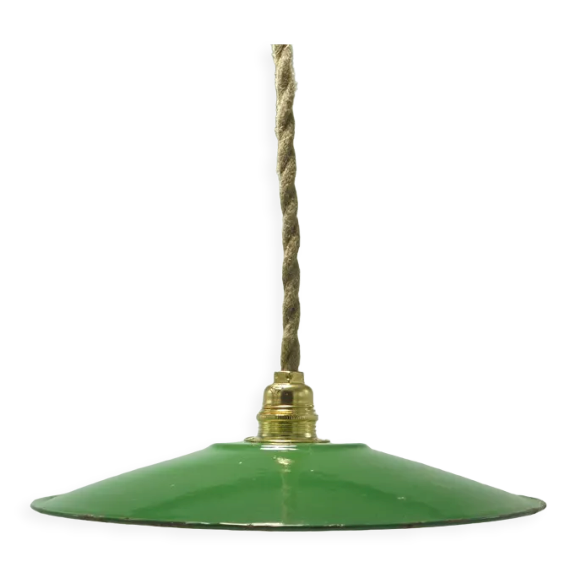 Enamelled sheet metal suspension