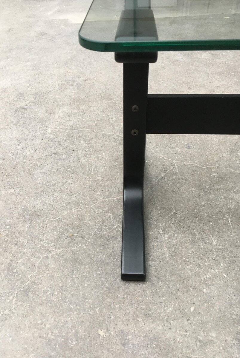 Mid-century Norwegian Siesta glass side table by Ingmar Relling for Westnofa.