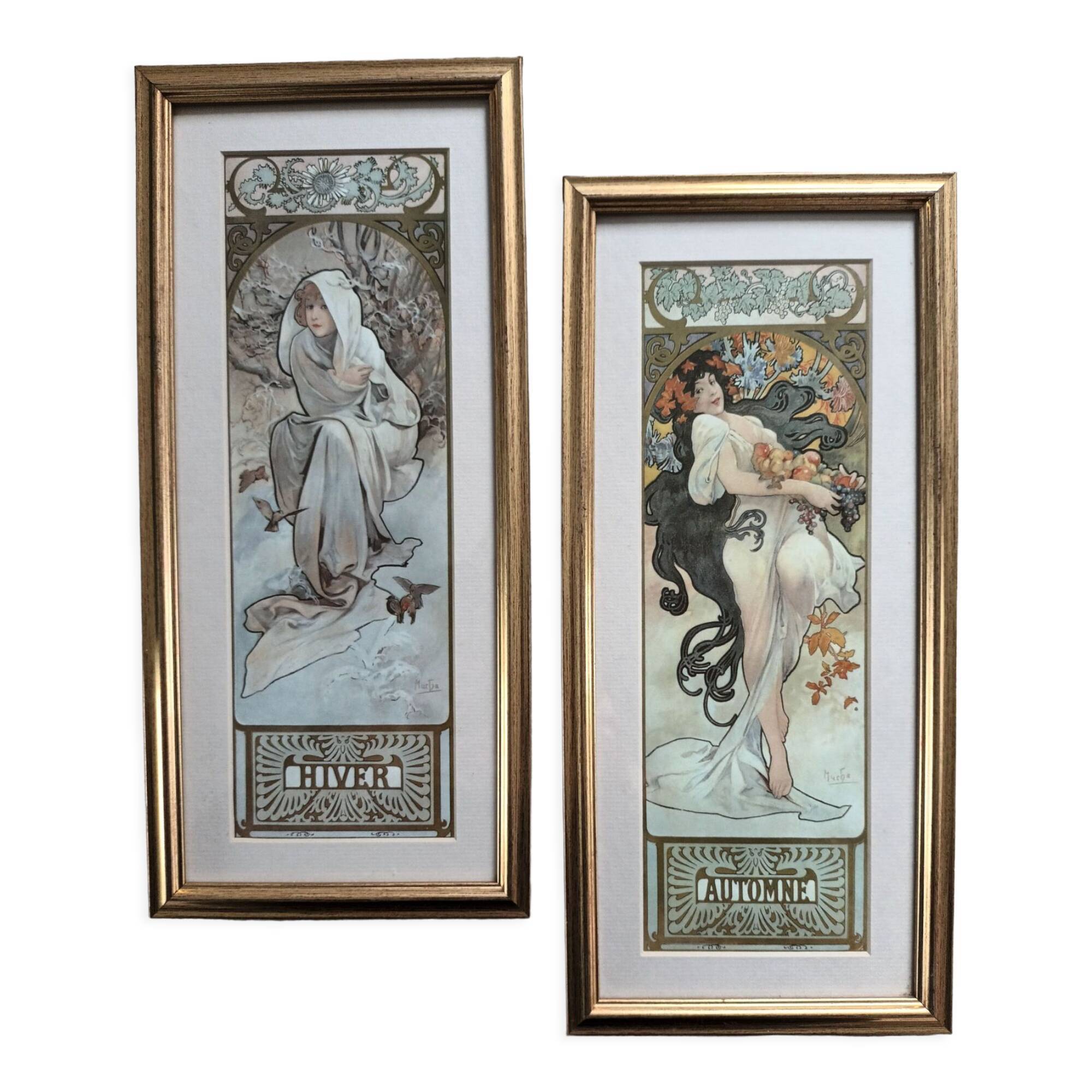 Art nouveau style frames