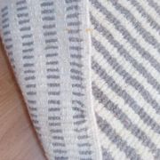 Grey Moroccan rug made of hand-woven wool - handmade rug - 252 x 163