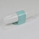 Wilhelm Wagenfeld Bauhaus Turquoise Double Sconce Wall Light, Germany, 1950